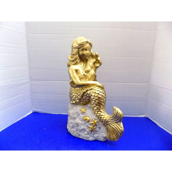 NEW Beautiful Little Mermaid Figurine Statue Coastal Nautical Decor Fish - Picture 1 of 5